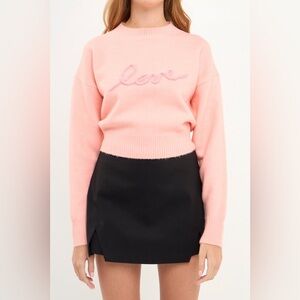 Endless Rose | Love Chenille Embroidered
Plush Sweater